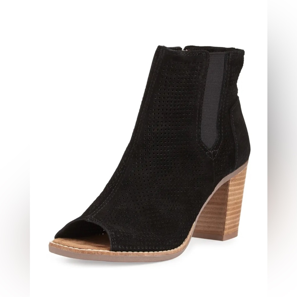 TOMS | Majorca Perforated Suede Booties